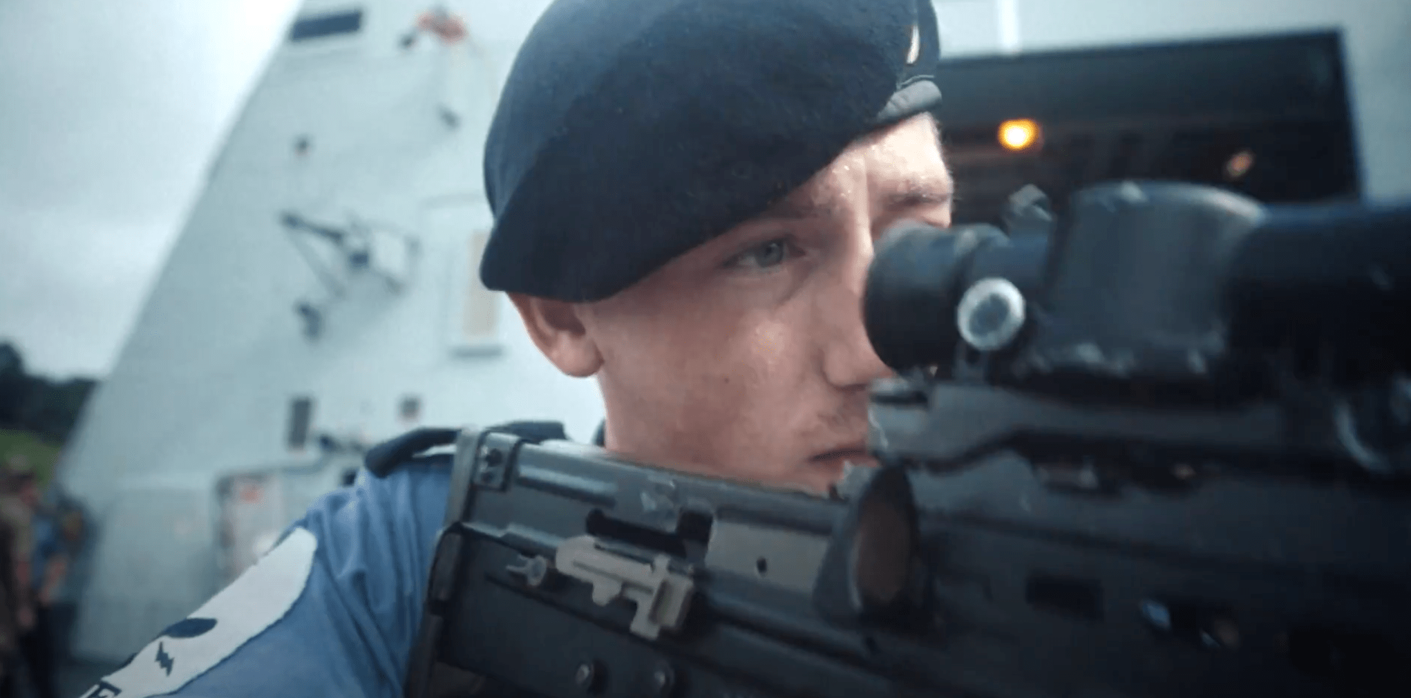 An image of Danny, an Engineering technician holding some euiptment