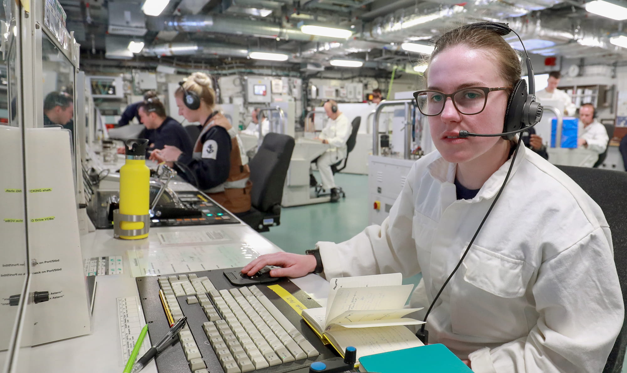 Junior Marine Engineering Officer in Head Quarters during a Stage 21 Exercise