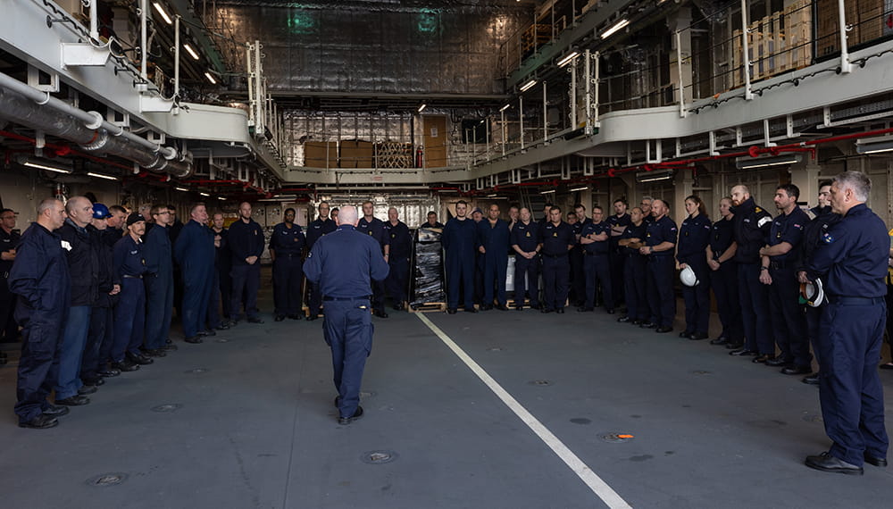 royal-navy-careers-RFA-qualified-officer-03 RFA Tidespring returns home. The crew are welcomed home after a successful historic global deployment comes to an end.