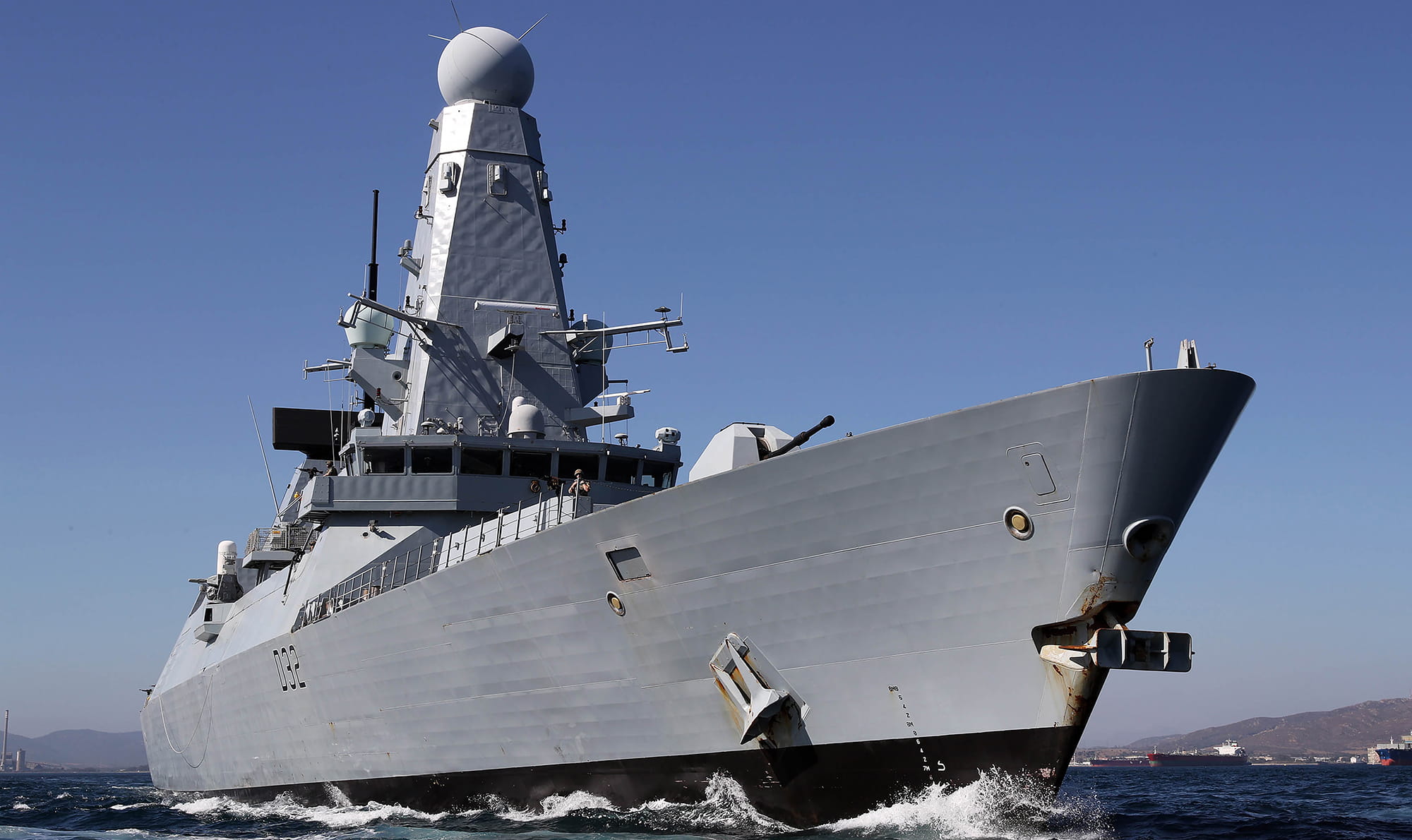 Royal-Navy-Equipment-Daring-Class-01-daring.jpg HMS Daring powers through the sea, image taken from a low angle