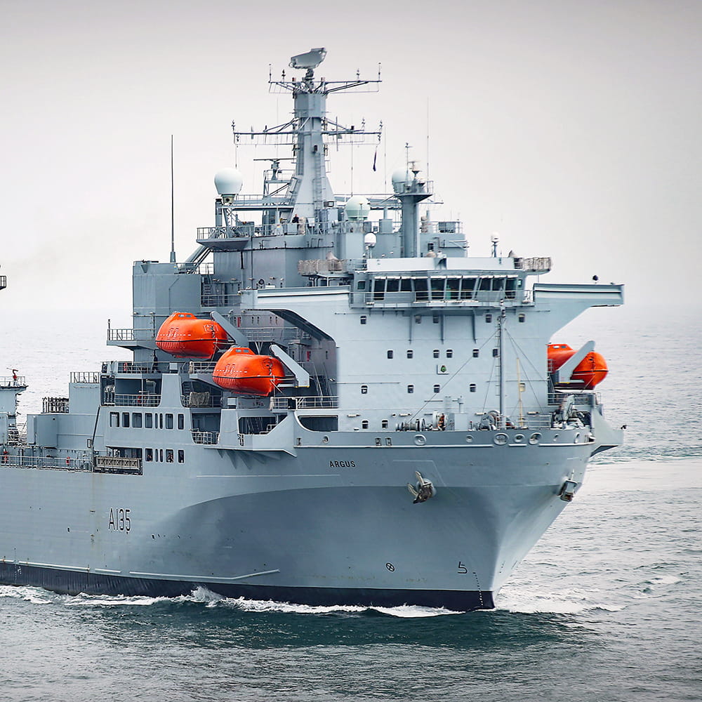 RFA Tiderace in the sea