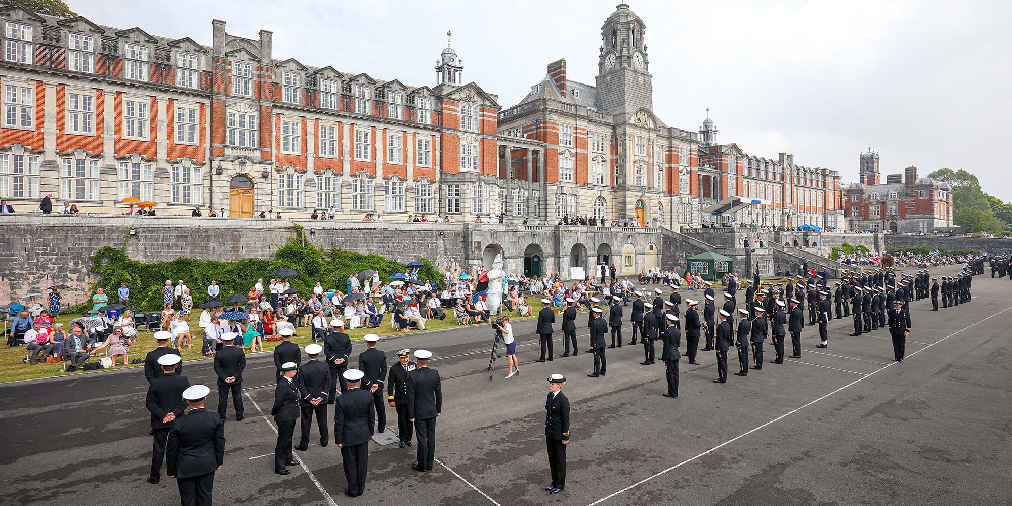 Royal-Navy-Base&Station-Dartmouth-02-Base The parade ground of Britannia Royal Naval College in Dartmouth