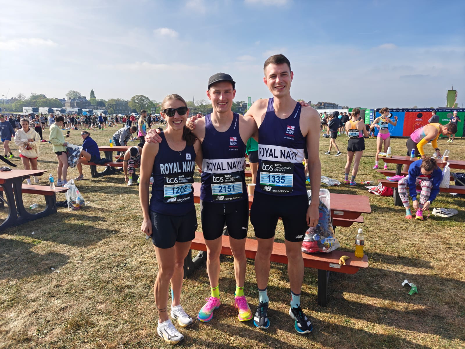 Royal Navy Athletes compete in the London Marathon