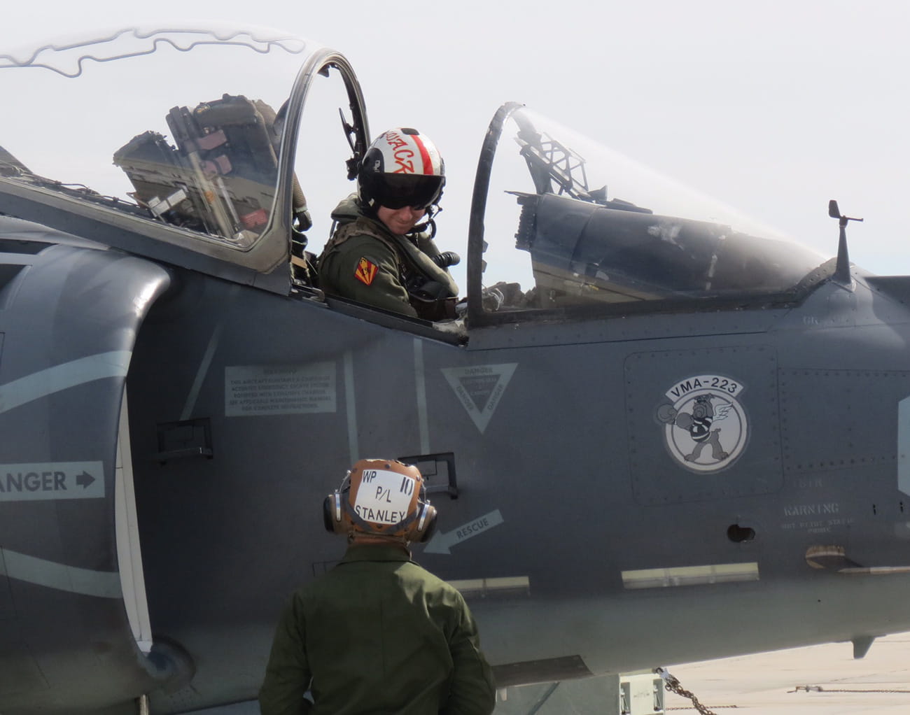 US Marine makes a landing at Culdrose