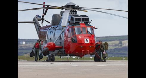 SAR Sea Kings fly away for the last time