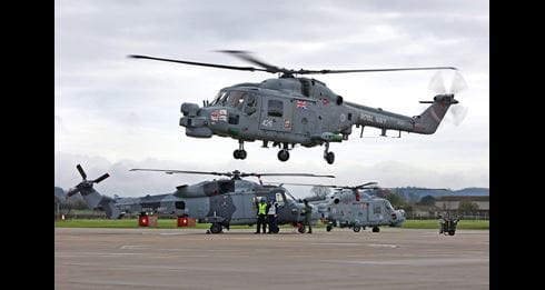 Last deployed Lynx in the Royal Navy flies home!