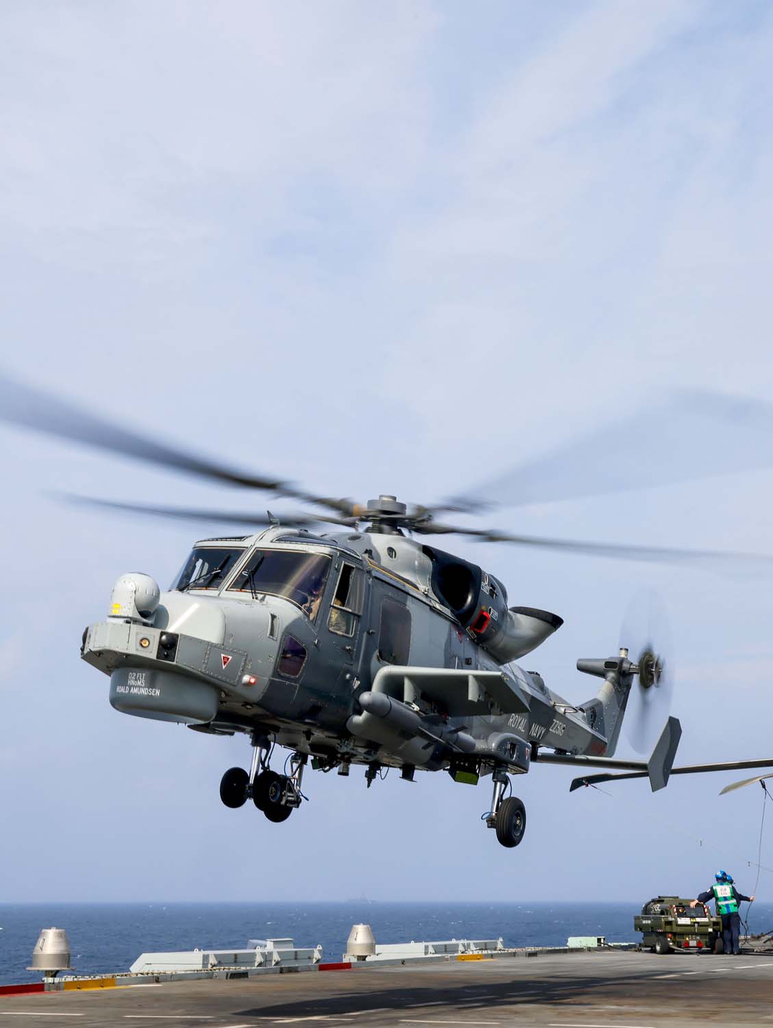 Sea Venom loaded onto a Wildcat