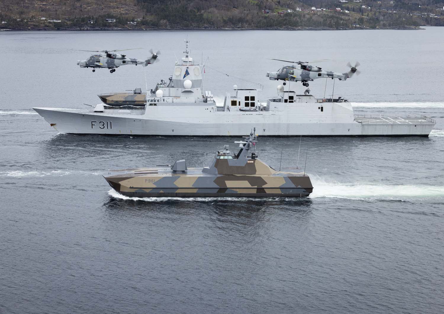 Royal Navy helicopters and boats put to the test in Norway