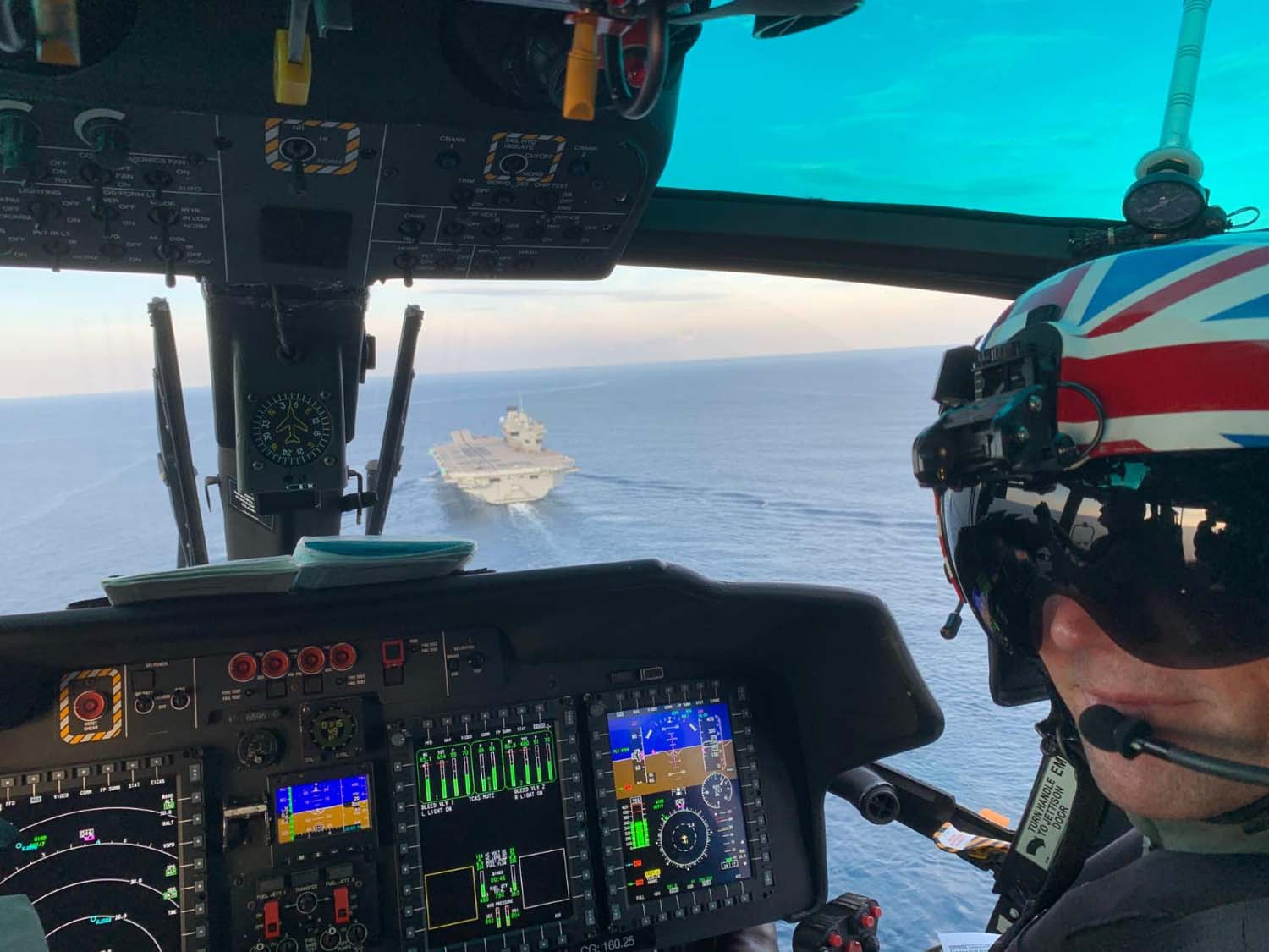 Landing on HMS Prince of Wales
