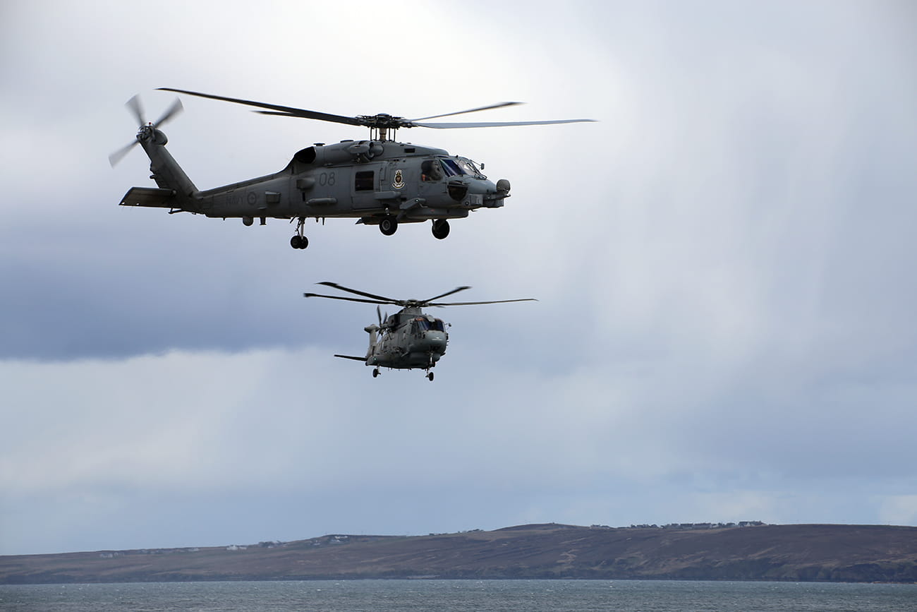 820 NAS Sub hunting in Scotland with Australian Navy