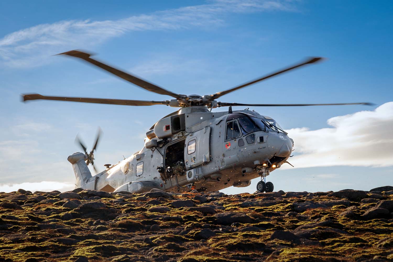 A Merlin takes off during Exercise Merlin Storm