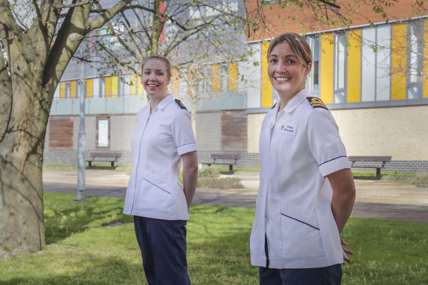 Royal Navy medical staff support the NHS on the frontline