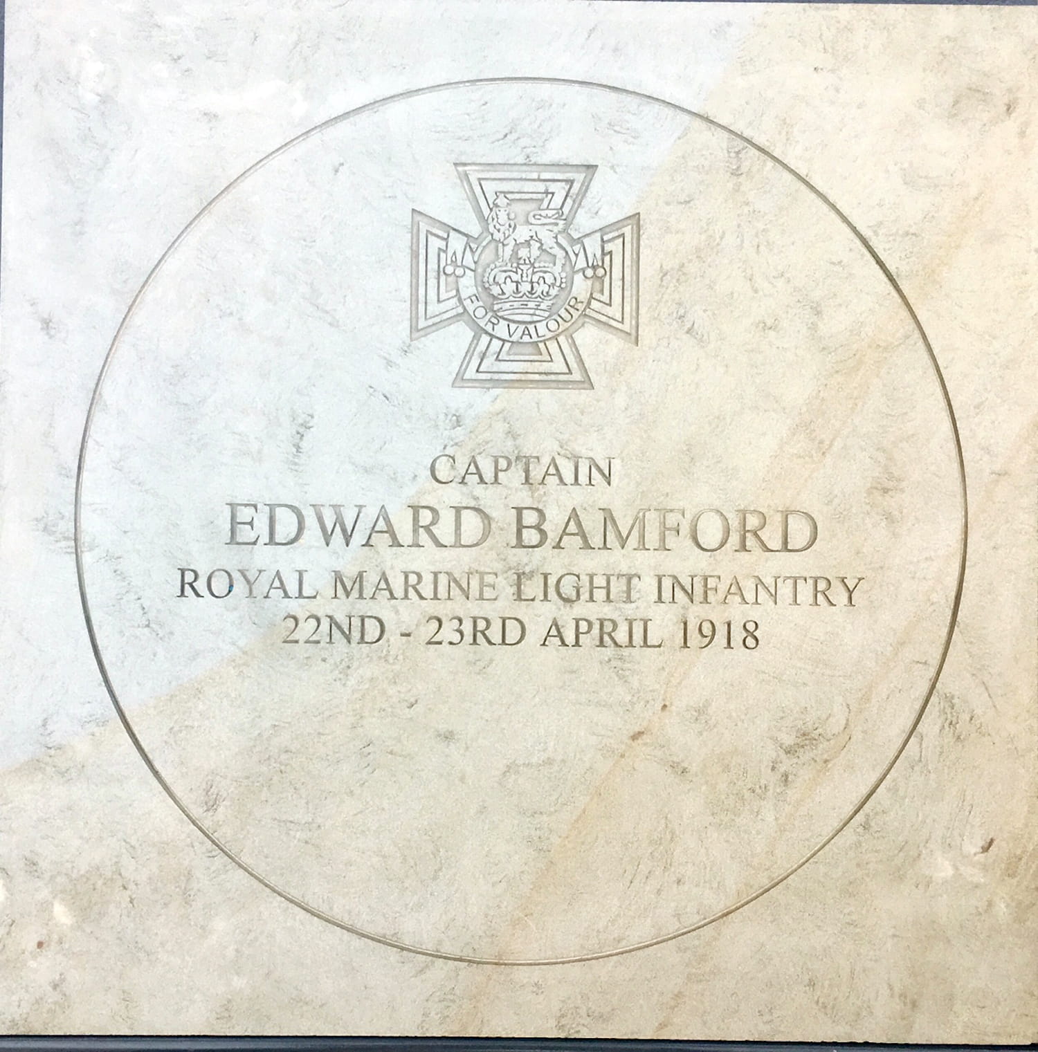 Zeebrugge heroes honoured with ceremonial paving stones in the capital