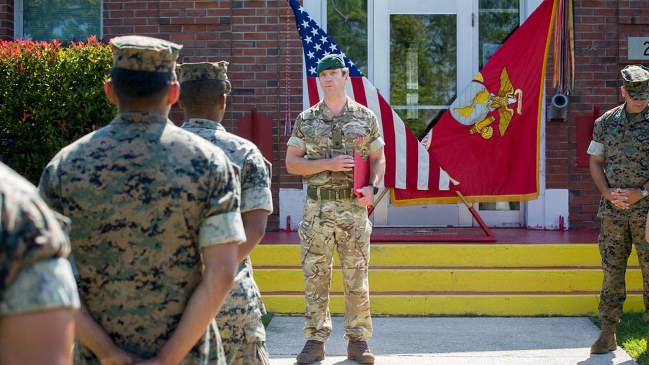 Major Fuller received the Bronze Star in front of his US comrades 