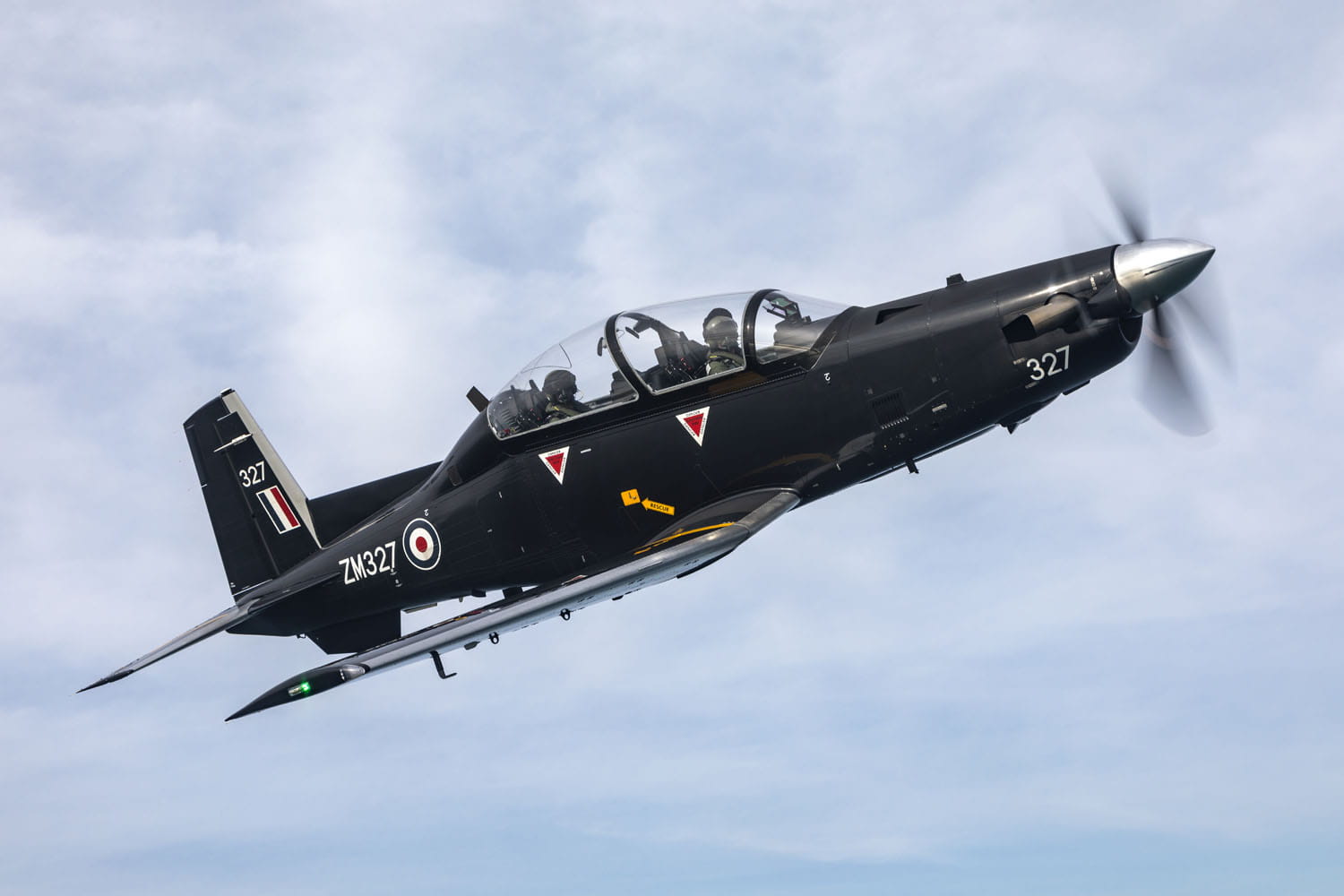 Texan trainer in flight