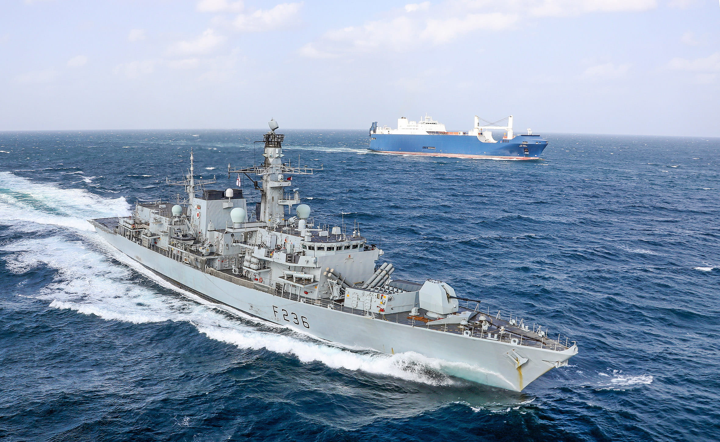 HMS Montrose safeguarding shipping in the Gulf HMS Montrose safeguarding shipping in the Gulf