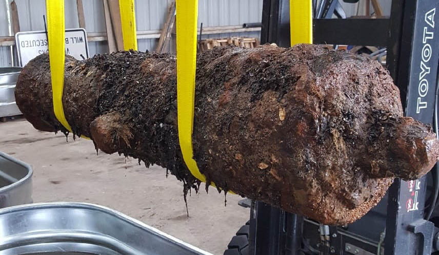 An encrusted cannon An encrusted cannon