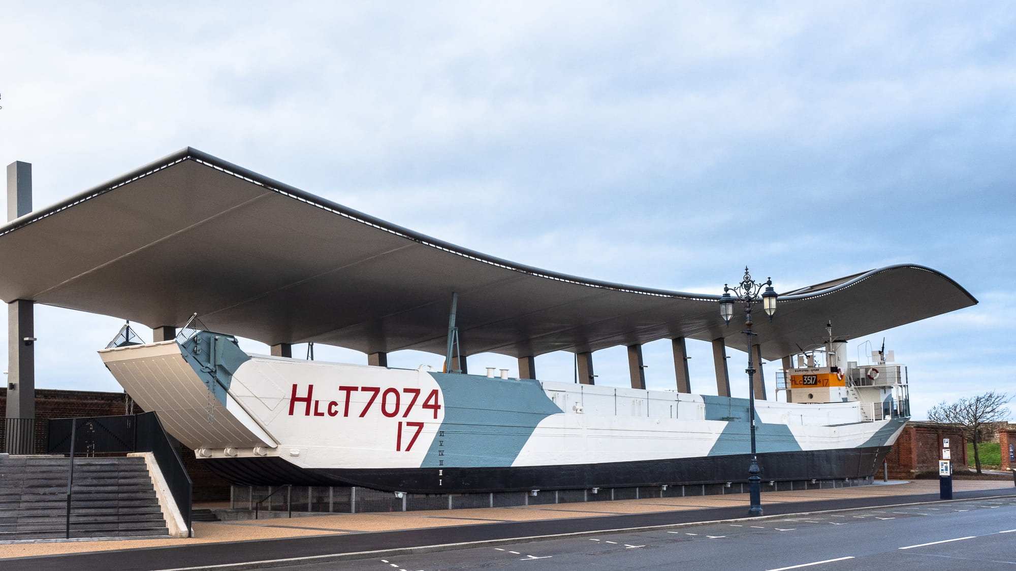Restored LCT 7074 at the Southsea Sea Front - Copyright NMRN 