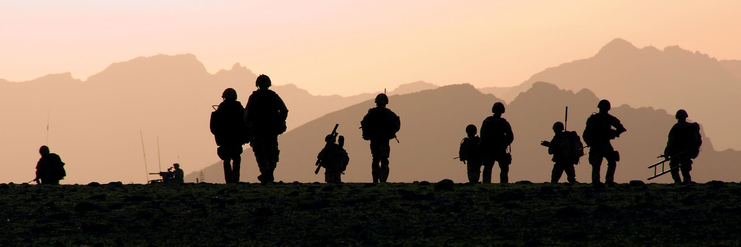 X-Ray Company 45 Commando conduct a winter patrol near FOB Nolay