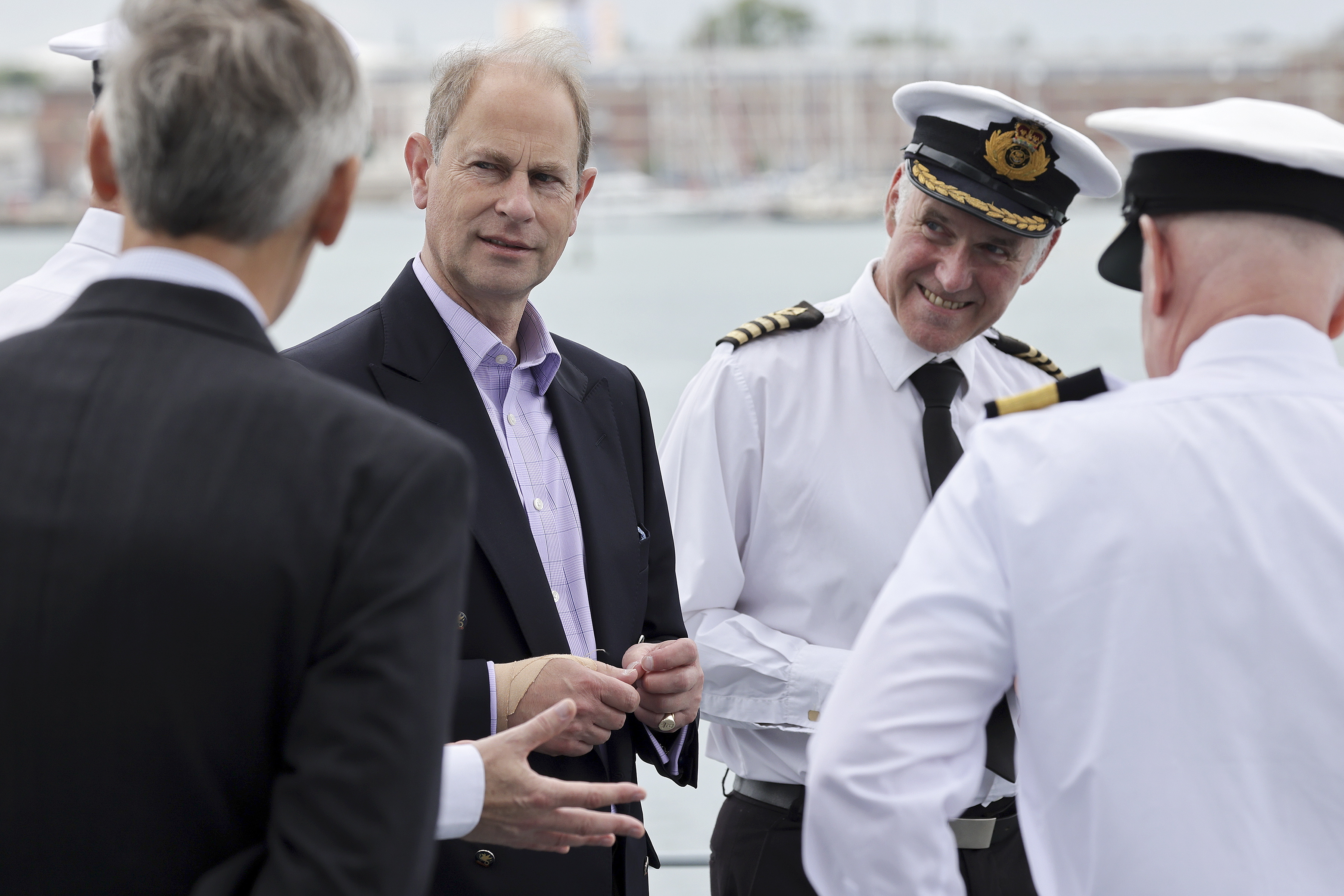 The Earl of Wessex visiting RFA Tidesurge