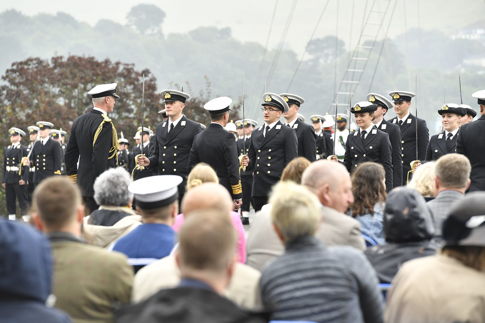 Friends and family were at Dartmouth for the passing-out parade