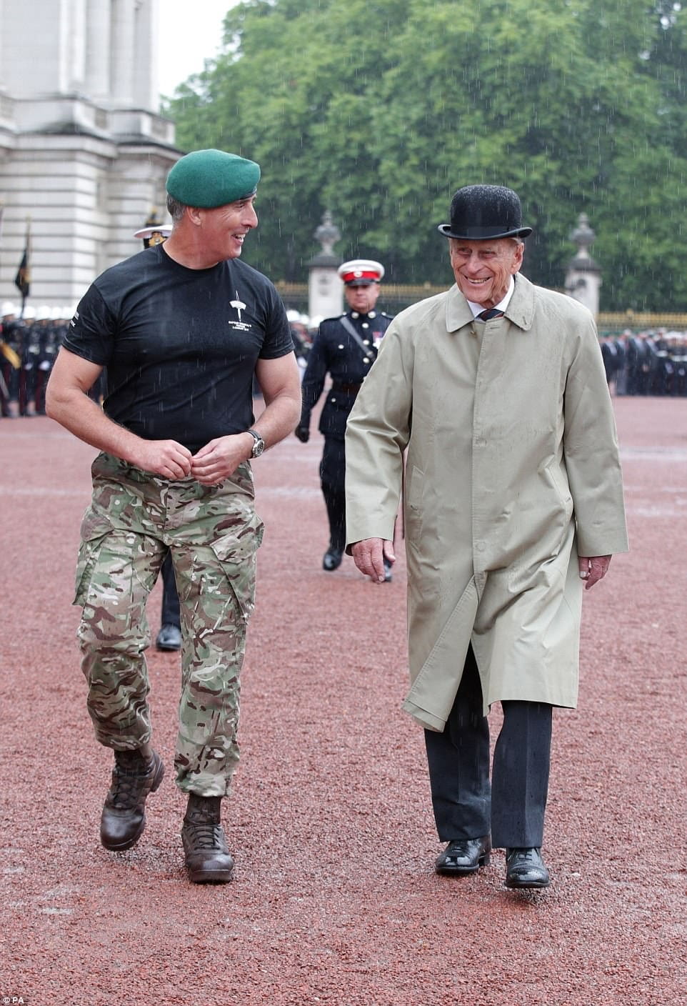 Chatting with the Duke of Edinburgh at the end of the 1664 Challenge in 2017 Chatting with the Duke of Edinburgh at the end of the 1664 Challenge in 2017
