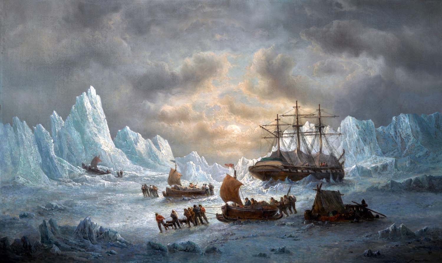 Naval museum pleads for help to save flag from historic Arctic rescue mission