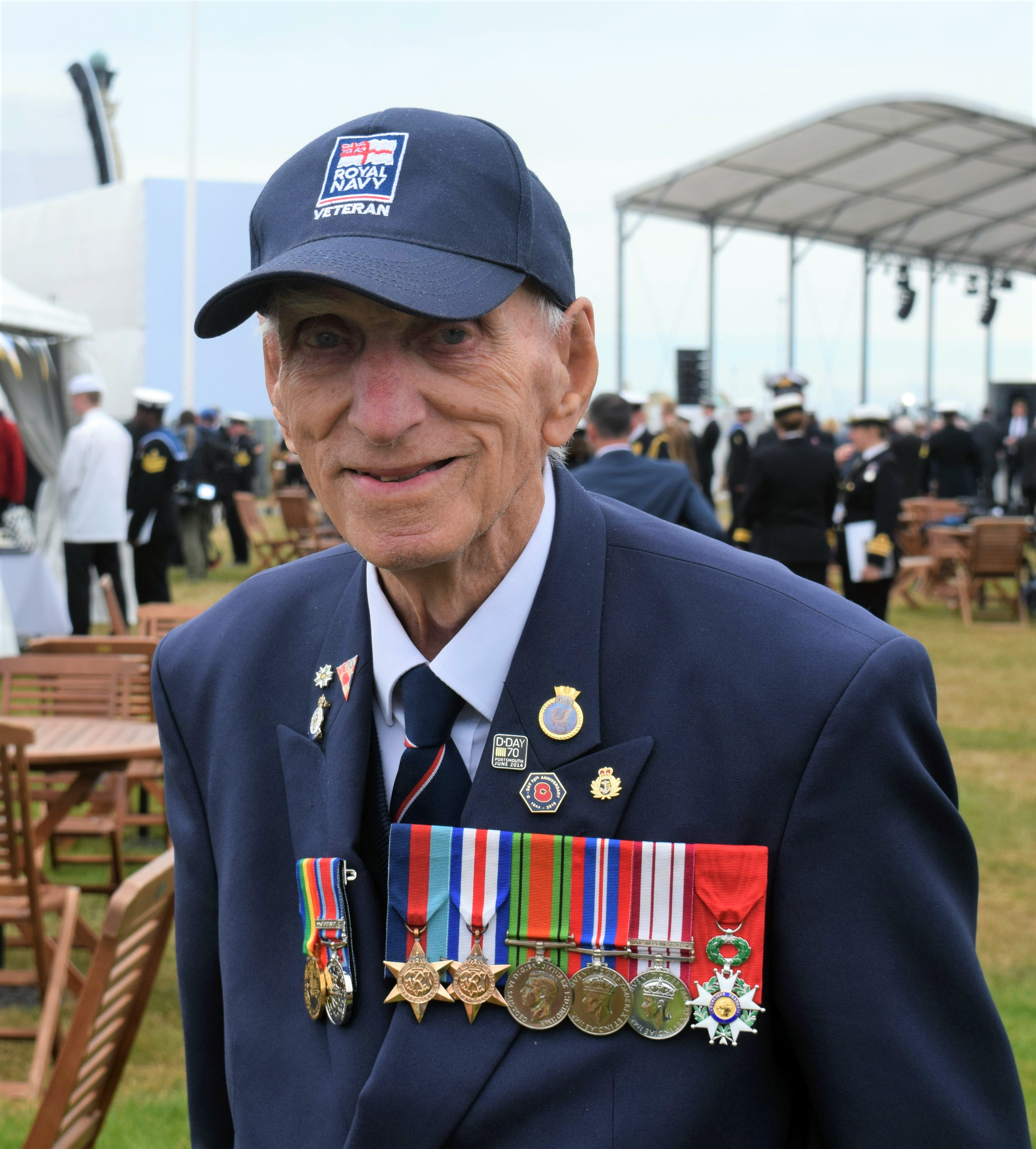 Eric Drube at the 75th Anniversary Commemoration of D-Day in 2019