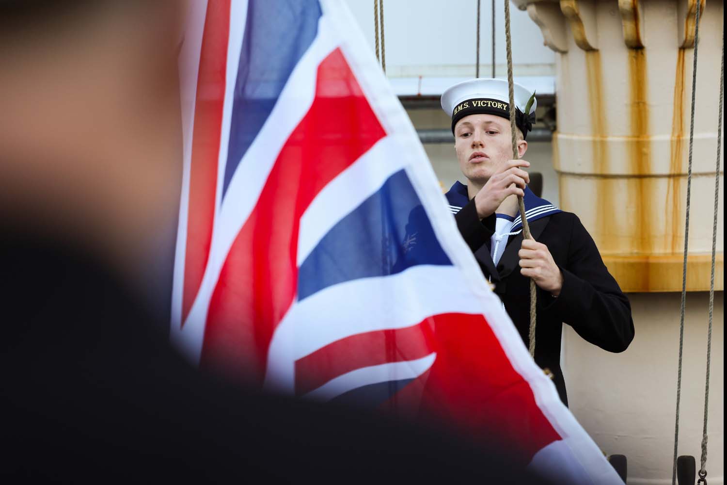 Royal Navy marks Trafalgar Day onboard HMS Victory