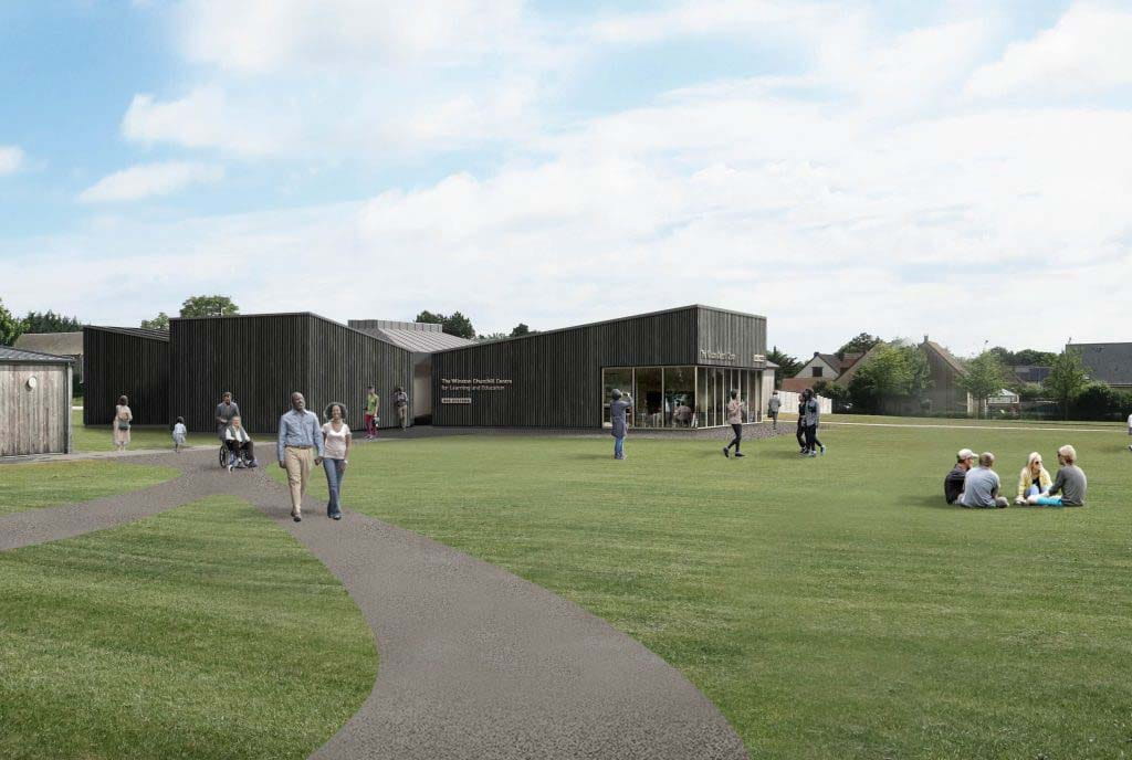 Artists impression of the new visitor centre in Normand