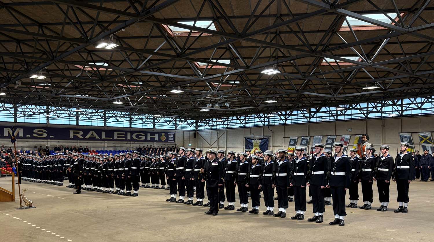 HMS Raleigh pass out parade
