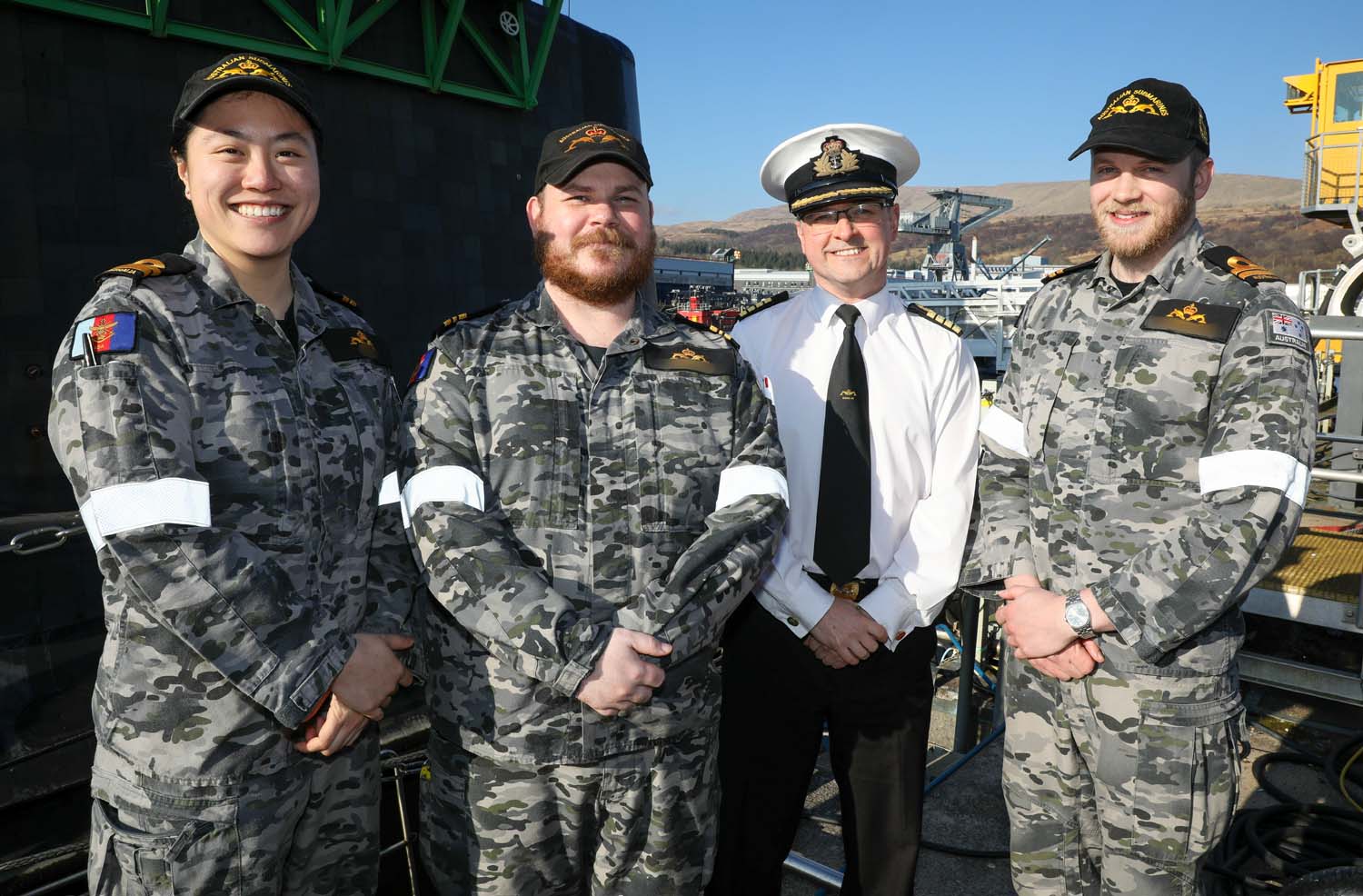 To recognise the qualification of the cohort, the Royal Navy welcomed Royal Australian Navy personnel from the Australian High Commission for a tour around HMNB Clyde. Picture: PO Phot Jim Gibson RNR