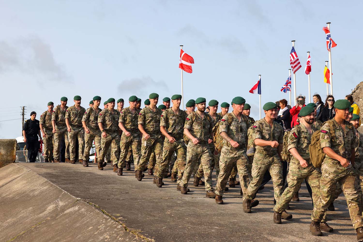 Warm welcome on the Normandy beach as 47 Commando mark D-Day’s 81st anniversary 