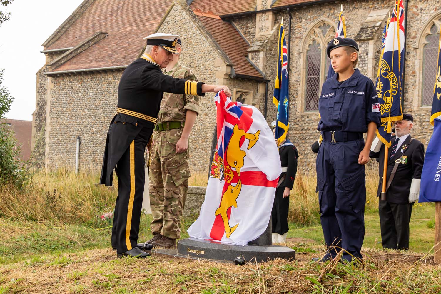 Vice Admiral Sir Ian Corder Unveiling Memorial