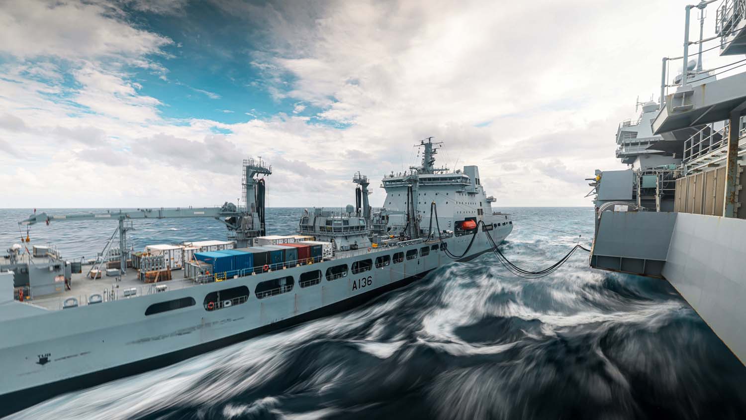 RFA tanker during CSG25