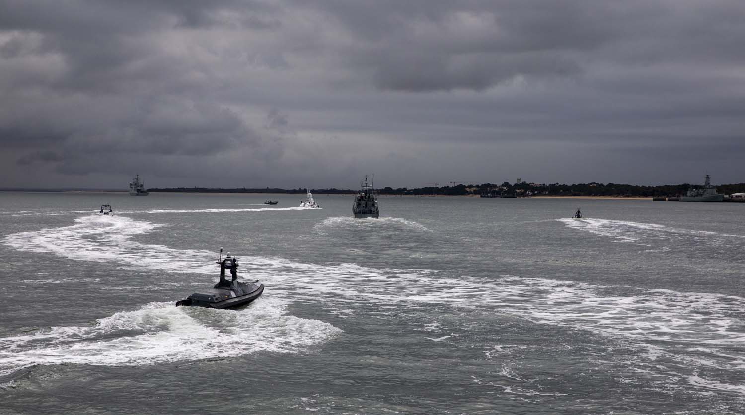 The Royal Navy is taking part in an autonomous and uncrewed exercise in Portugal this month. Picture: PO Phot Jim Gibson RNR