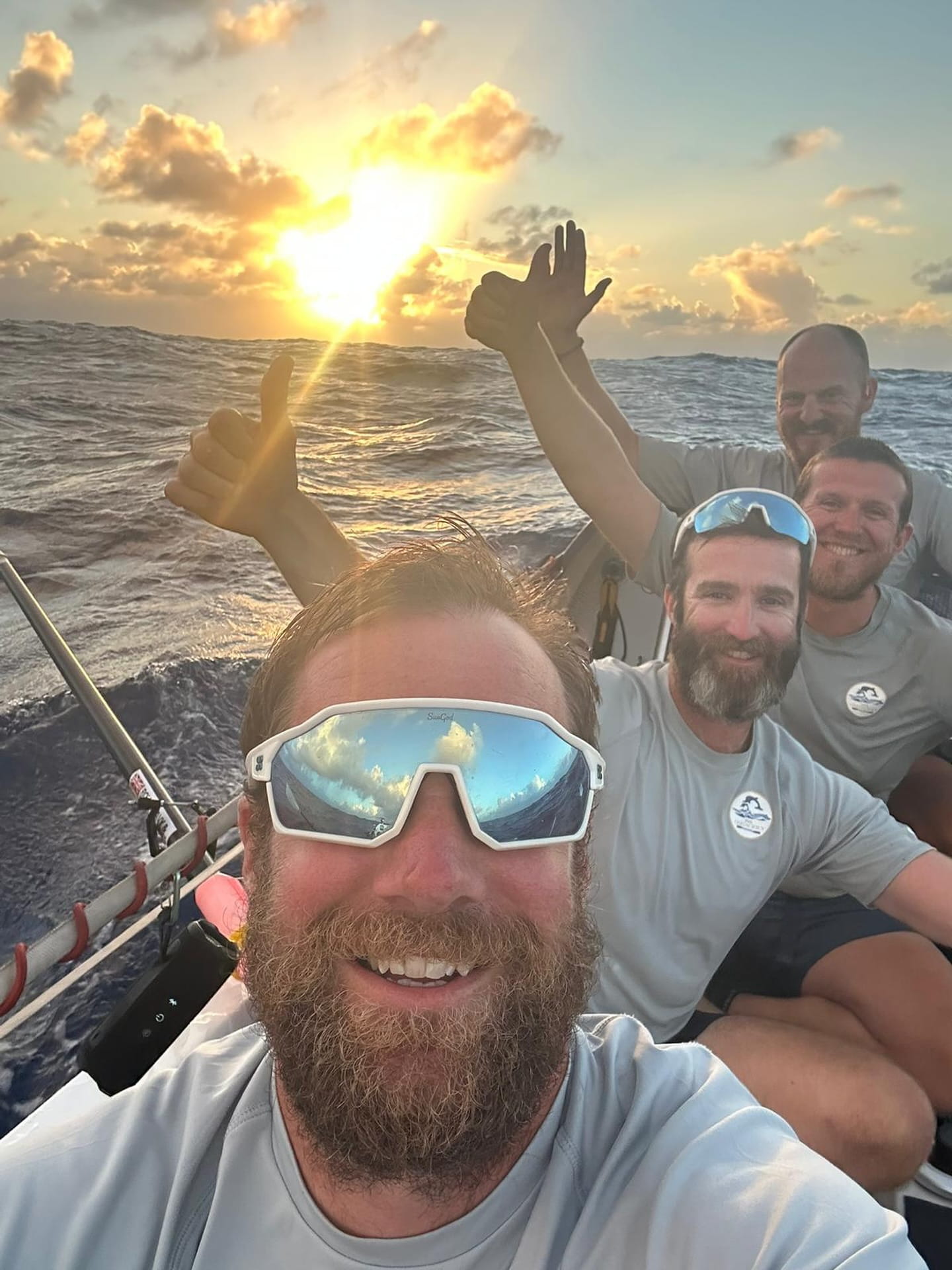 In oar of Navy rowers as they complete 3,000 Atlantic race after 37 ...