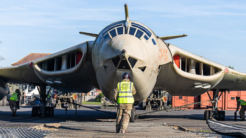 Personnel from JARTS removed the Victor gate guardian at RAF Marham