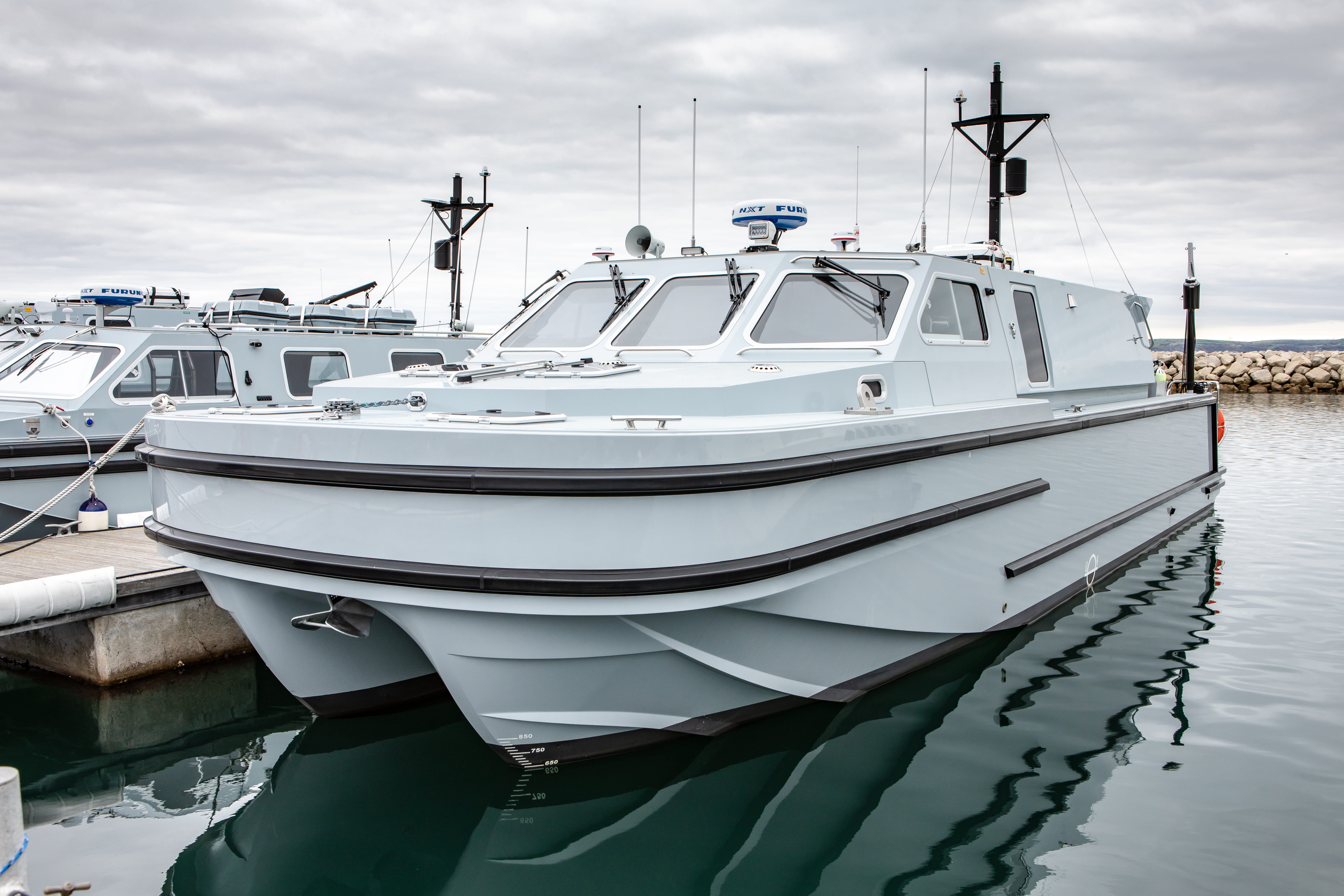 The sixth and final support boat has been delivered to the Royal Navy's Diving and Threat Exploitation Group.