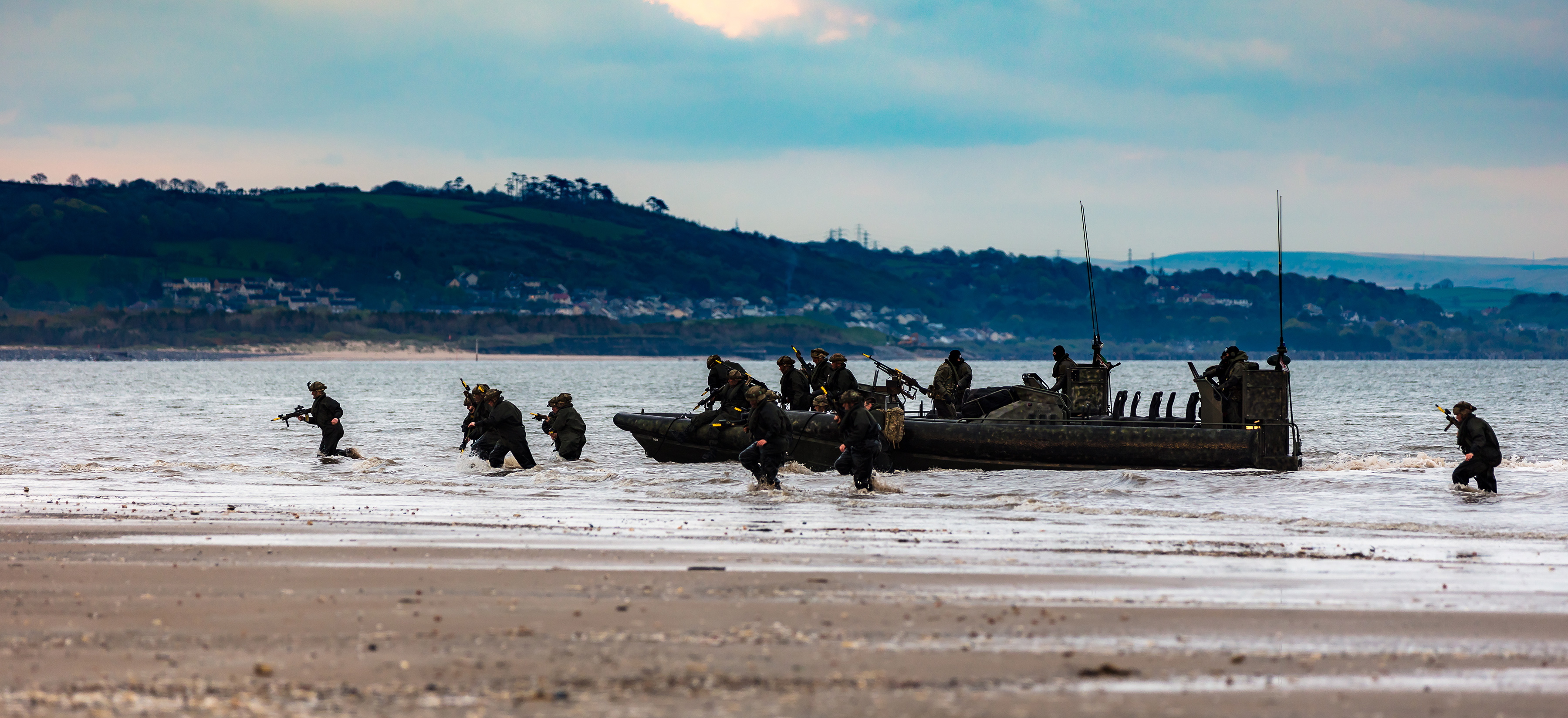 Royal Marines from 40 Commando taking part in Exercise Joint Warrior 2018