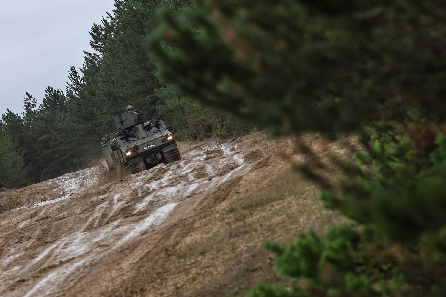 Reservists were put through their paces with Viking vehicles