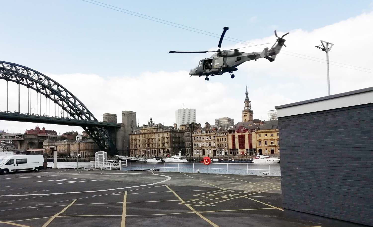 Virus-response helicopters practise mission at Calliope