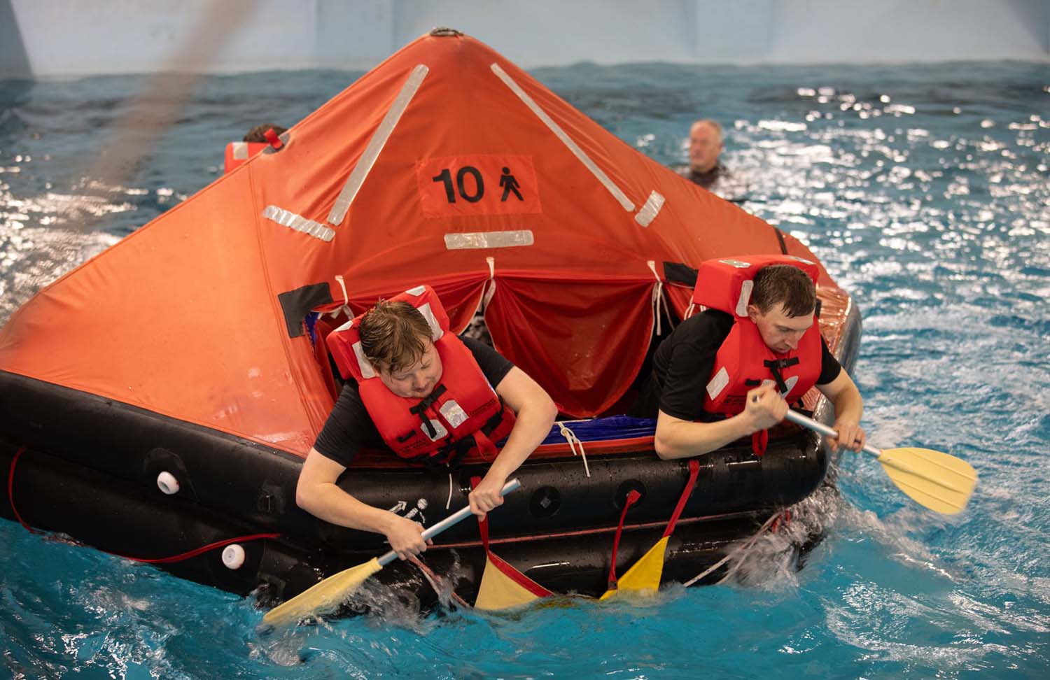 The reservists give paddling pool a new meaning