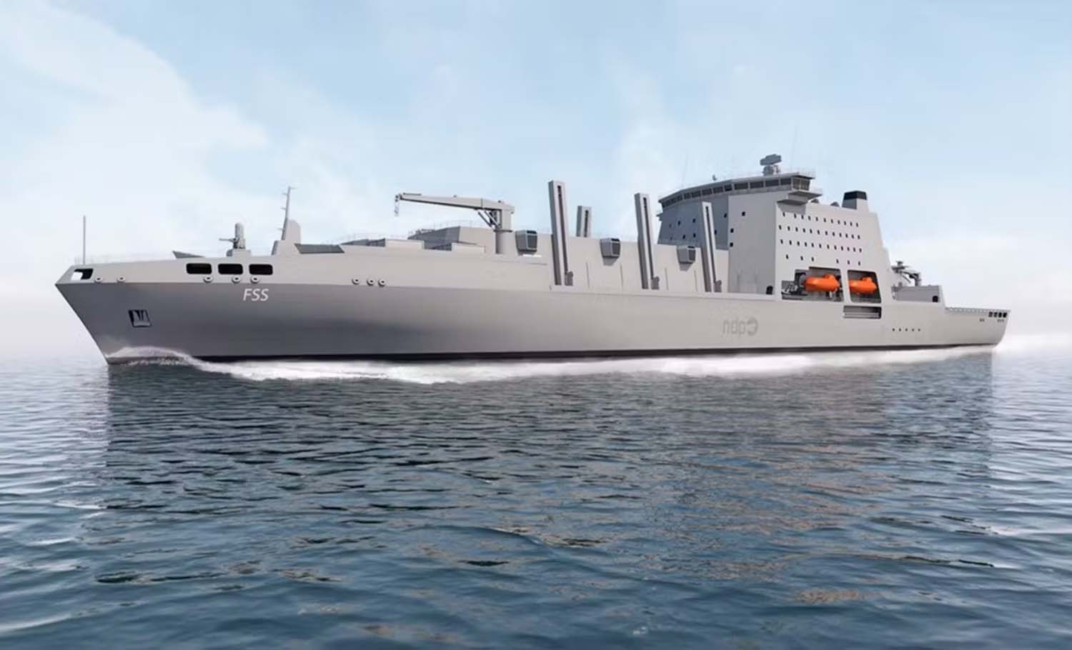 Graphic of the FSS vessel