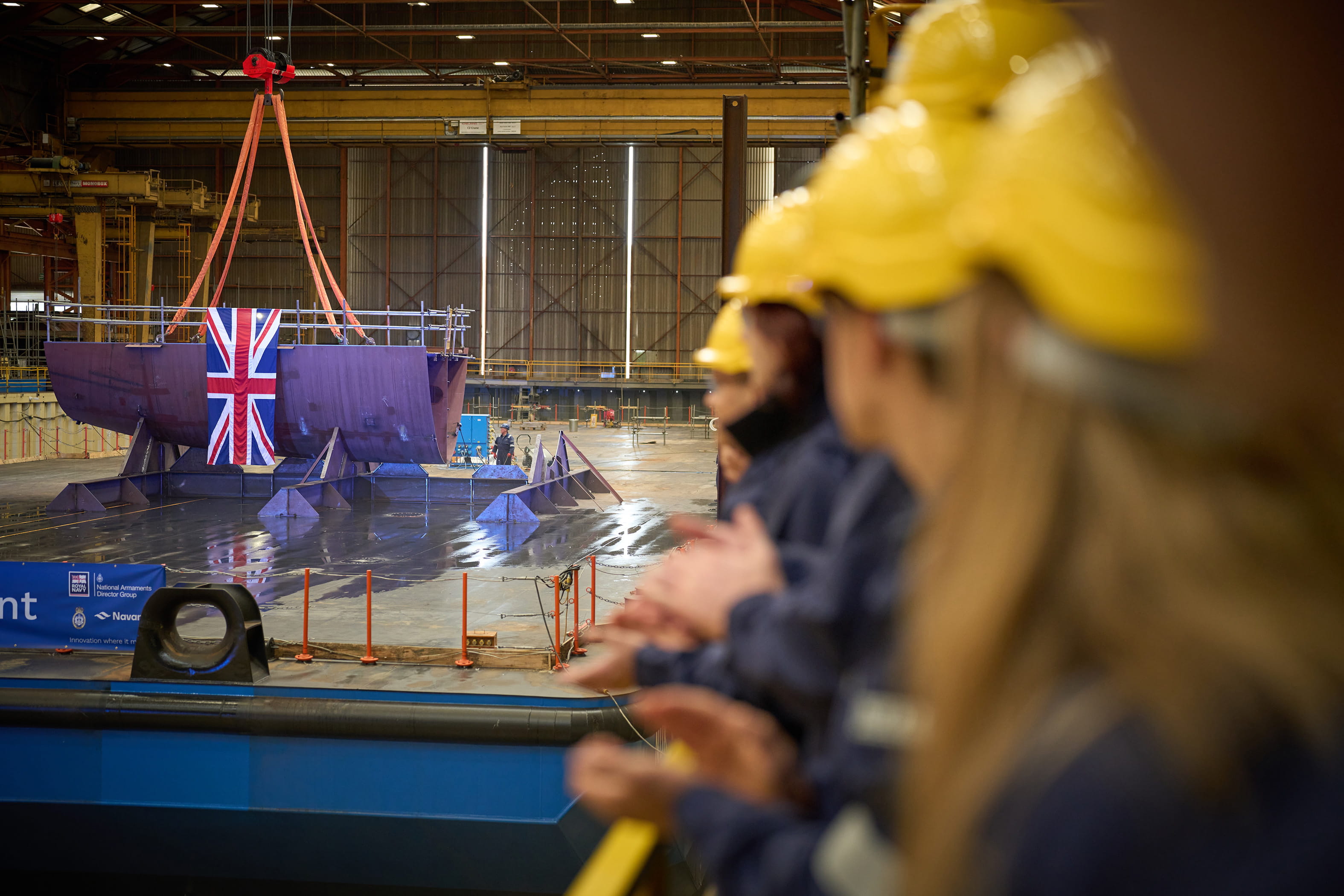 The keel was laid for RFA Resurgent at Navantia UK's Appledore yard