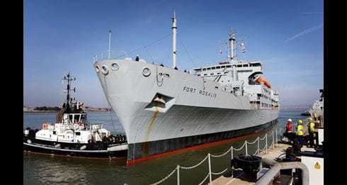 Fort Rosalie helps Portsmouth Harbour tugs prepare for new carriers