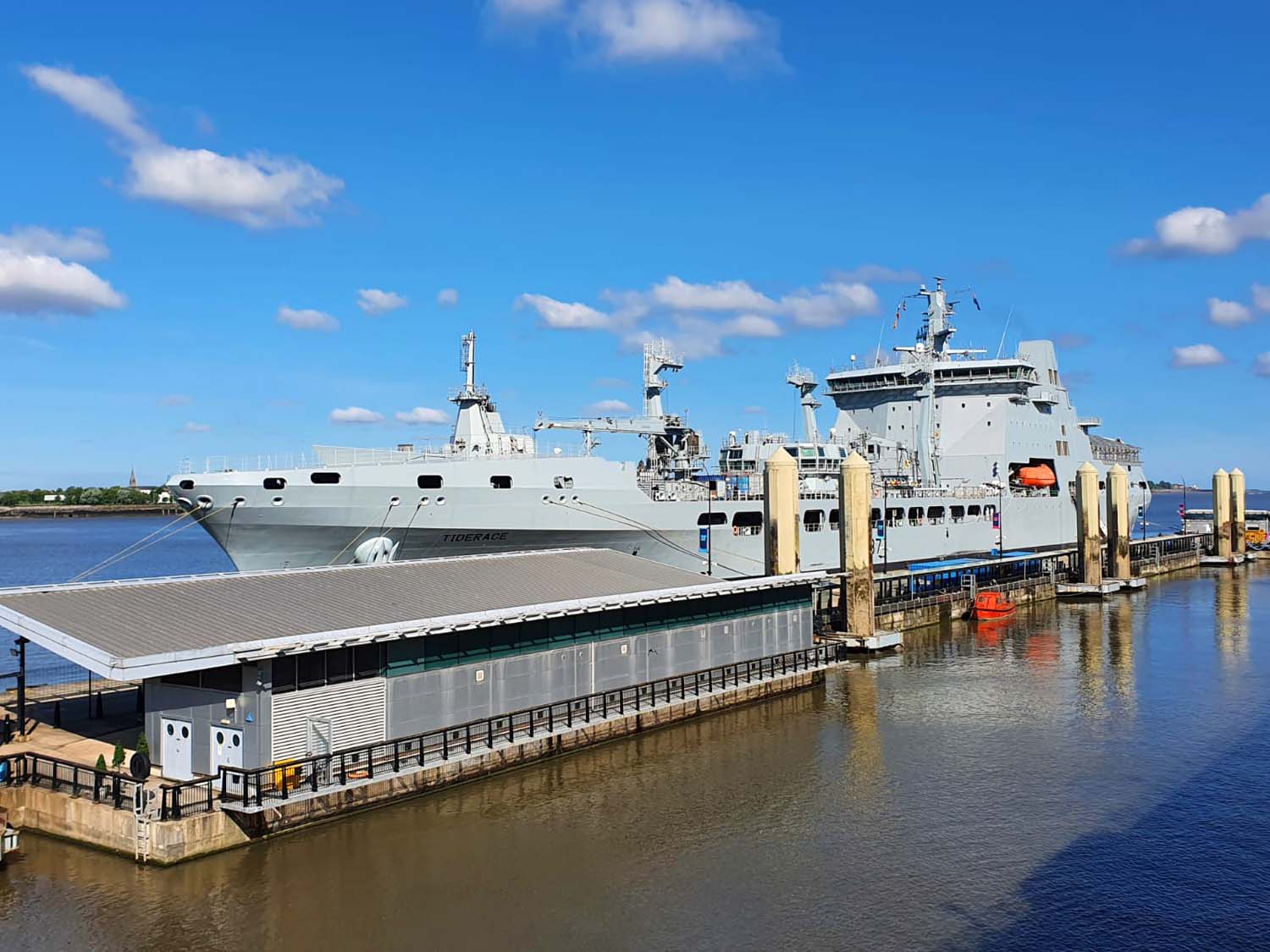 Tanker Tiderace returns to sea after Merseyside revamp