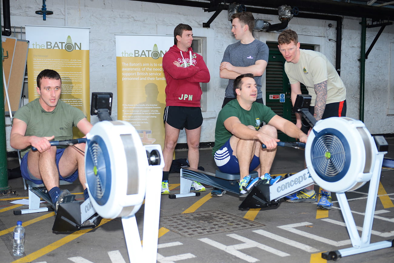 Marines raise morale for Row2Recovery all-amputee team