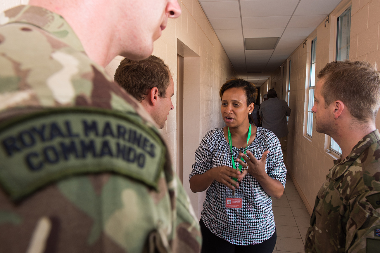 Operation Ruman 40 Commando Commandos spearhead relief efforts on Grand Turk