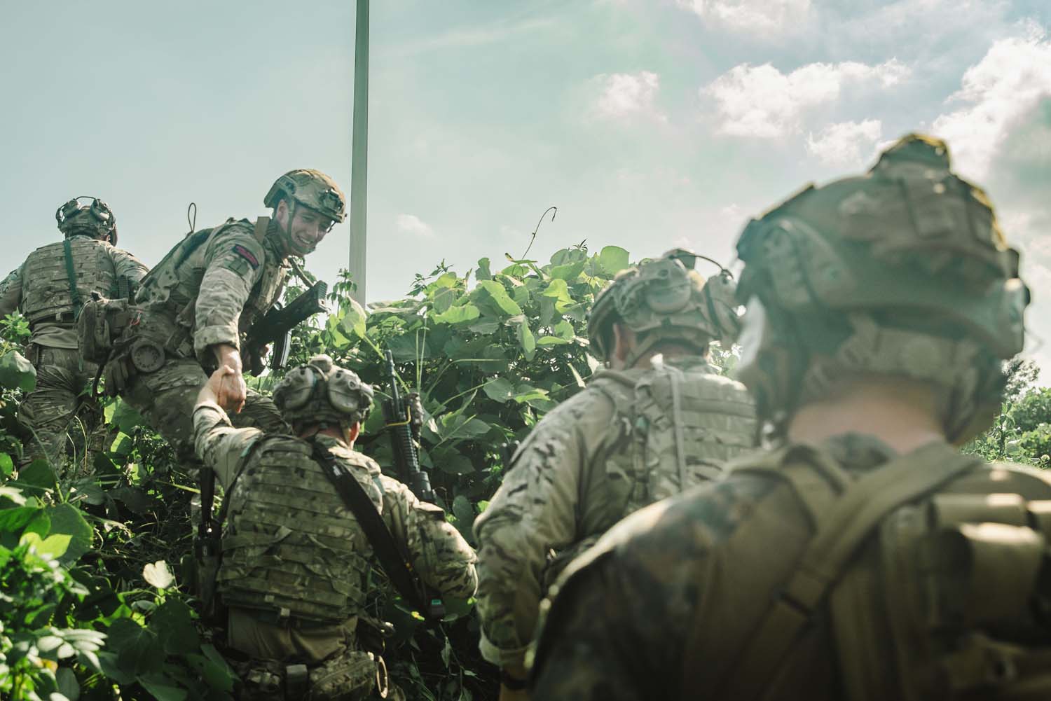 Royal Marines taking part in Ssang Yong